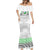 Djibouti Roots Mermaid Dress Urban Streetwear with African Tribal Design & Patriotic Elements