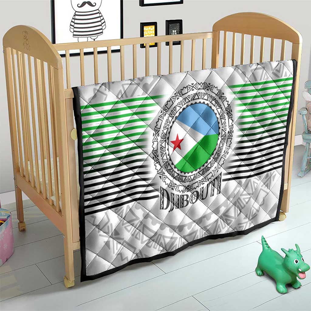 Djibouti Roots Quilt Urban Streetwear with African Tribal Design & Patriotic Elements