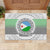 Djibouti Roots Rubber Doormat Urban Streetwear with African Tribal Design & Patriotic Elements