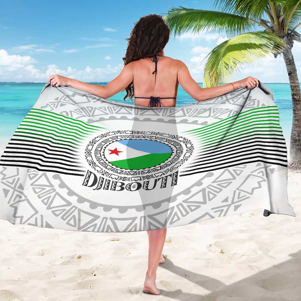 Djibouti Roots Sarong Urban Streetwear with African Tribal Design & Patriotic Elements
