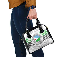 Djibouti Roots Shoulder Handbag Urban Streetwear with African Tribal Design & Patriotic Elements
