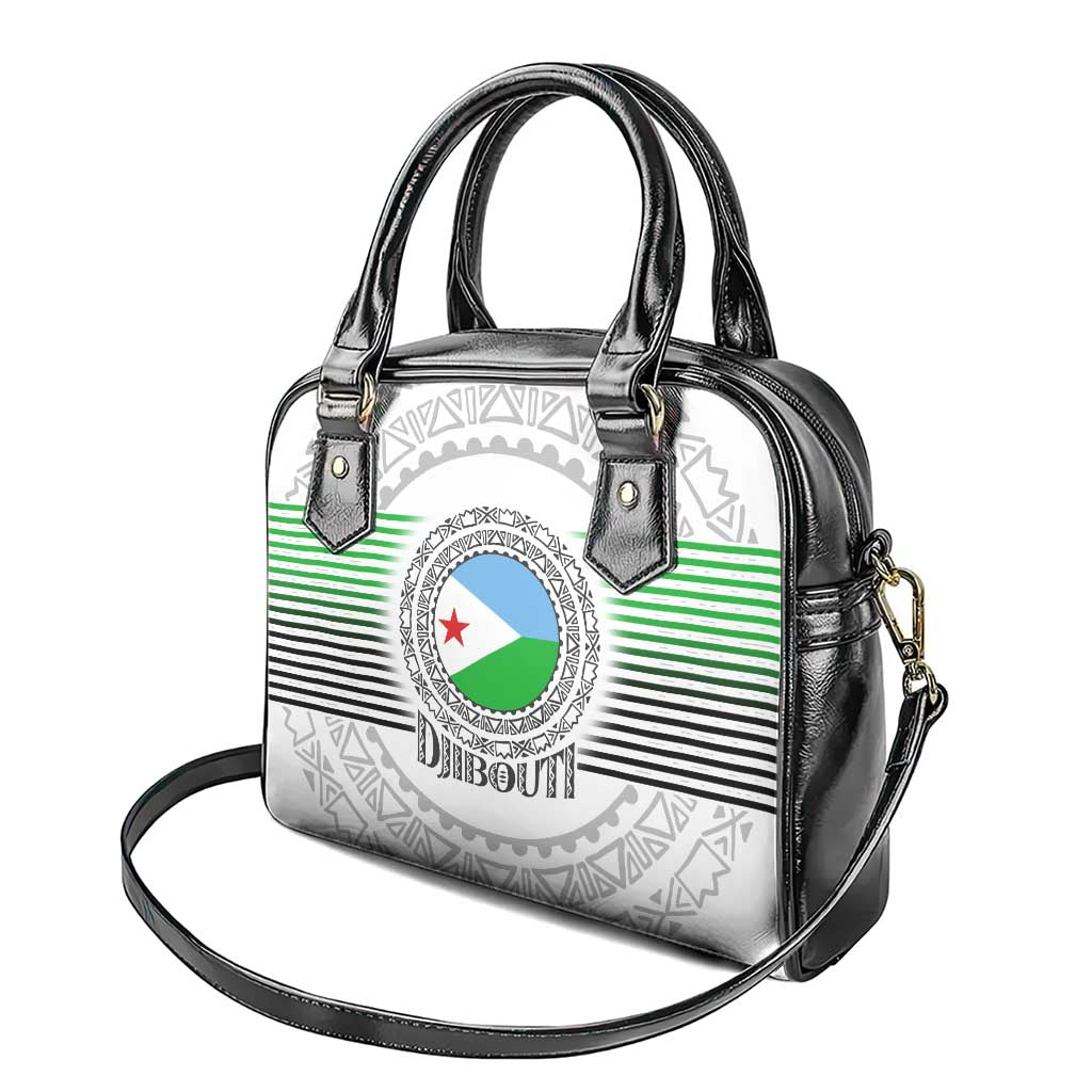 Djibouti Roots Shoulder Handbag Urban Streetwear with African Tribal Design & Patriotic Elements