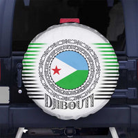 Djibouti Roots Spare Tire Cover Urban Streetwear with African Tribal Design & Patriotic Elements