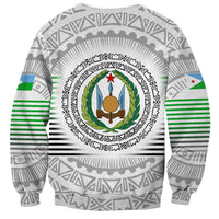 Djibouti Roots Sweatshirt Urban Streetwear with African Tribal Design & Patriotic Elements