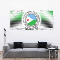 Djibouti Roots Tapestry Urban Streetwear with African Tribal Design & Patriotic Elements