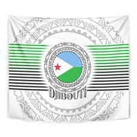 Djibouti Roots Tapestry Urban Streetwear with African Tribal Design & Patriotic Elements