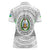 Djibouti Roots Women Polo Shirt Urban Streetwear with African Tribal Design & Patriotic Elements