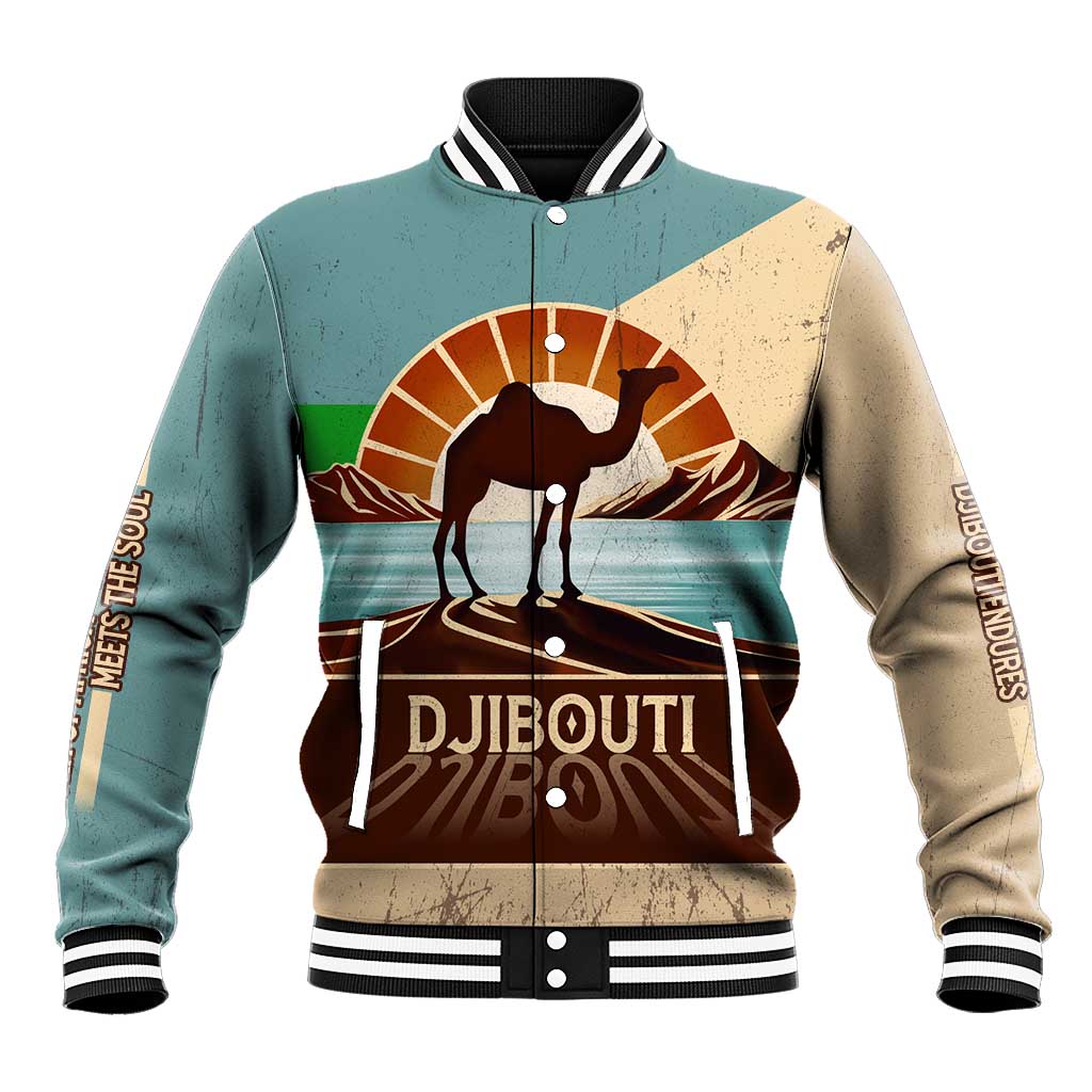 Echoes of Djibouti Baseball Jacket Where Desert Meets Sea and Heritage Stands Tall