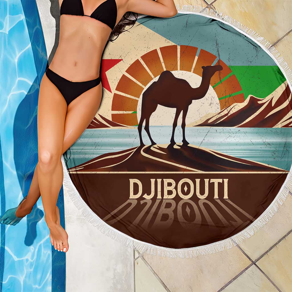 Echoes of Djibouti Beach Blanket Where Desert Meets Sea and Heritage Stands Tall