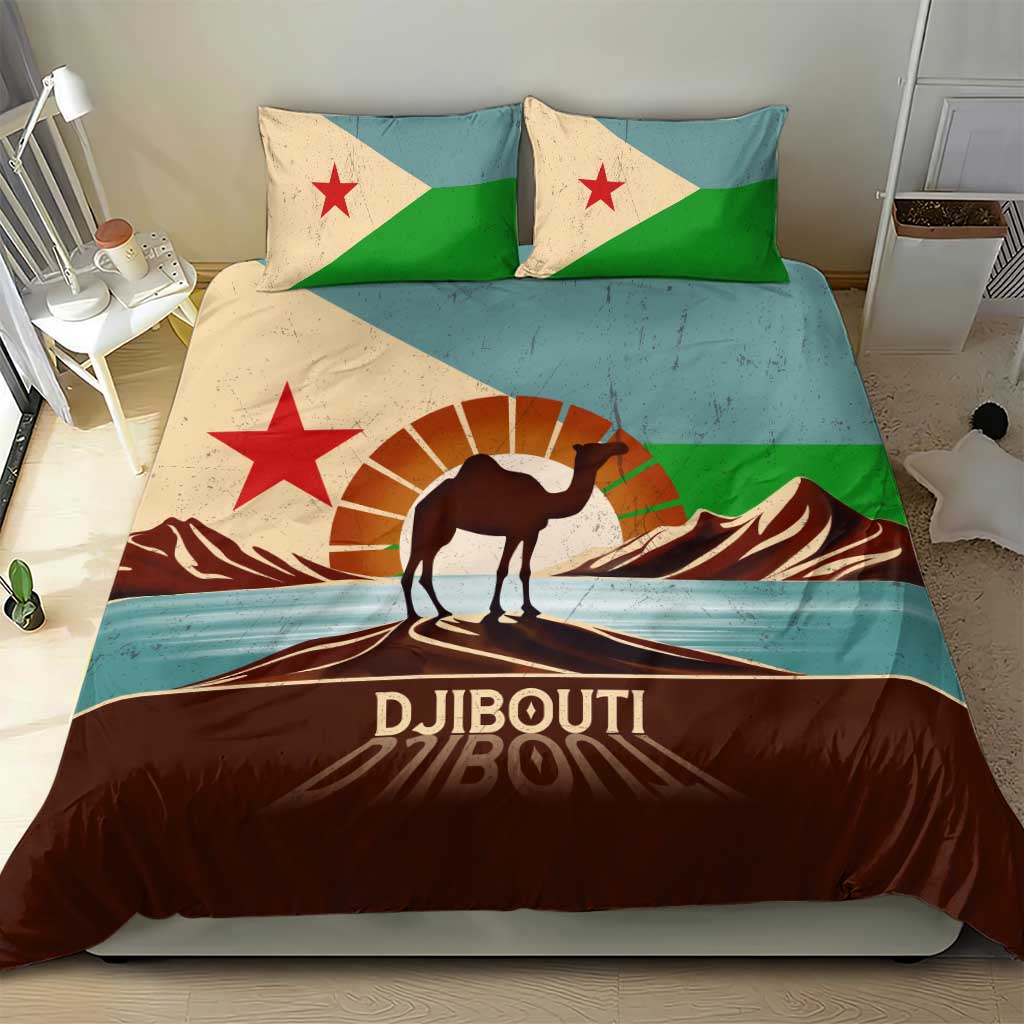 Echoes of Djibouti Bedding Set Where Desert Meets Sea and Heritage Stands Tall