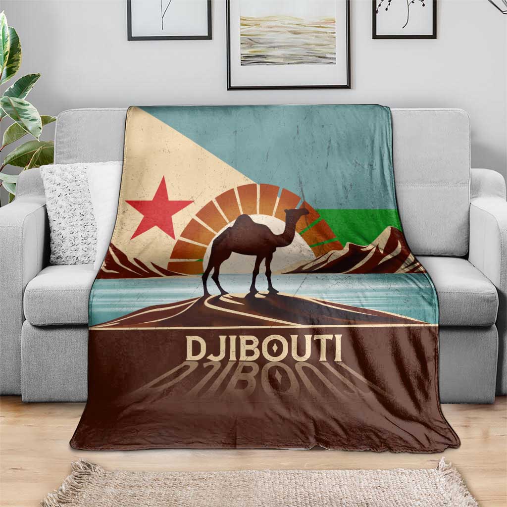 Echoes of Djibouti Blanket Where Desert Meets Sea and Heritage Stands Tall