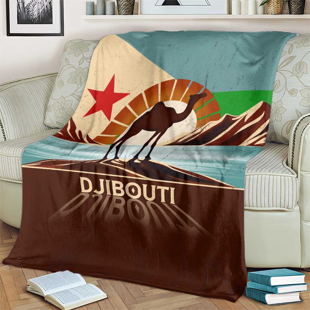 Echoes of Djibouti Blanket Where Desert Meets Sea and Heritage Stands Tall