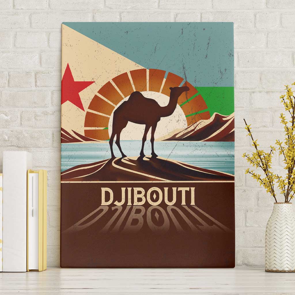 Echoes of Djibouti Canvas Wall Art Where Desert Meets Sea and Heritage Stands Tall