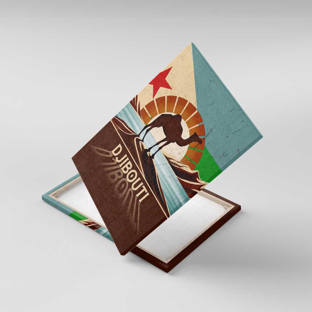 Echoes of Djibouti Canvas Wall Art Where Desert Meets Sea and Heritage Stands Tall