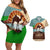 Echoes of Djibouti Couples Matching Off Shoulder Short Dress and Hawaiian Shirt Where Desert Meets Sea and Heritage Stands Tall