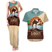 Echoes of Djibouti Couples Matching Tank Maxi Dress and Hawaiian Shirt Where Desert Meets Sea and Heritage Stands Tall