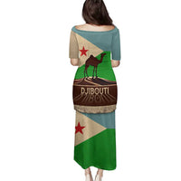 Echoes of Djibouti Family Matching Puletasi and Hawaiian Shirt Where Desert Meets Sea and Heritage Stands Tall