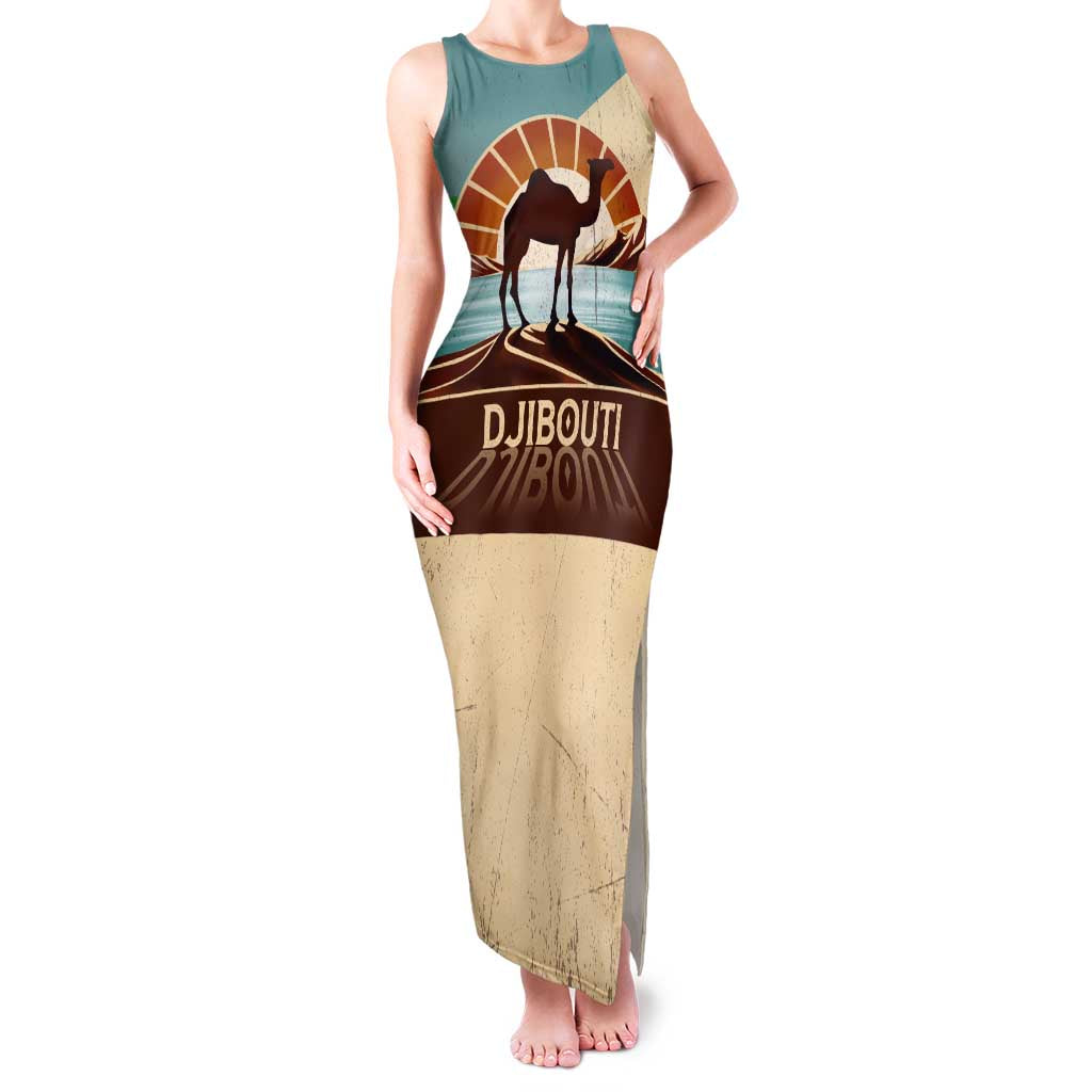 Echoes of Djibouti Family Matching Tank Maxi Dress and Hawaiian Shirt Where Desert Meets Sea and Heritage Stands Tall