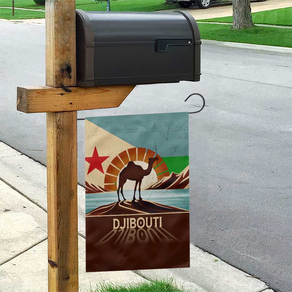 Echoes of Djibouti Garden Flag Where Desert Meets Sea and Heritage Stands Tall