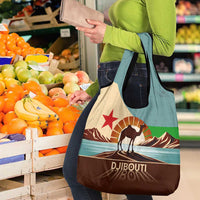 Echoes of Djibouti Grocery Bag Where Desert Meets Sea and Heritage Stands Tall