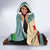 Echoes of Djibouti Hooded Blanket Where Desert Meets Sea and Heritage Stands Tall