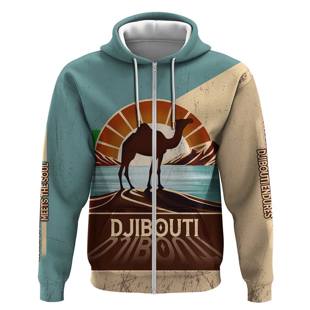 Echoes of Djibouti Hoodie Where Desert Meets Sea and Heritage Stands Tall
