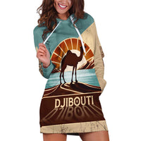 Echoes of Djibouti Hoodie Dress Where Desert Meets Sea and Heritage Stands Tall