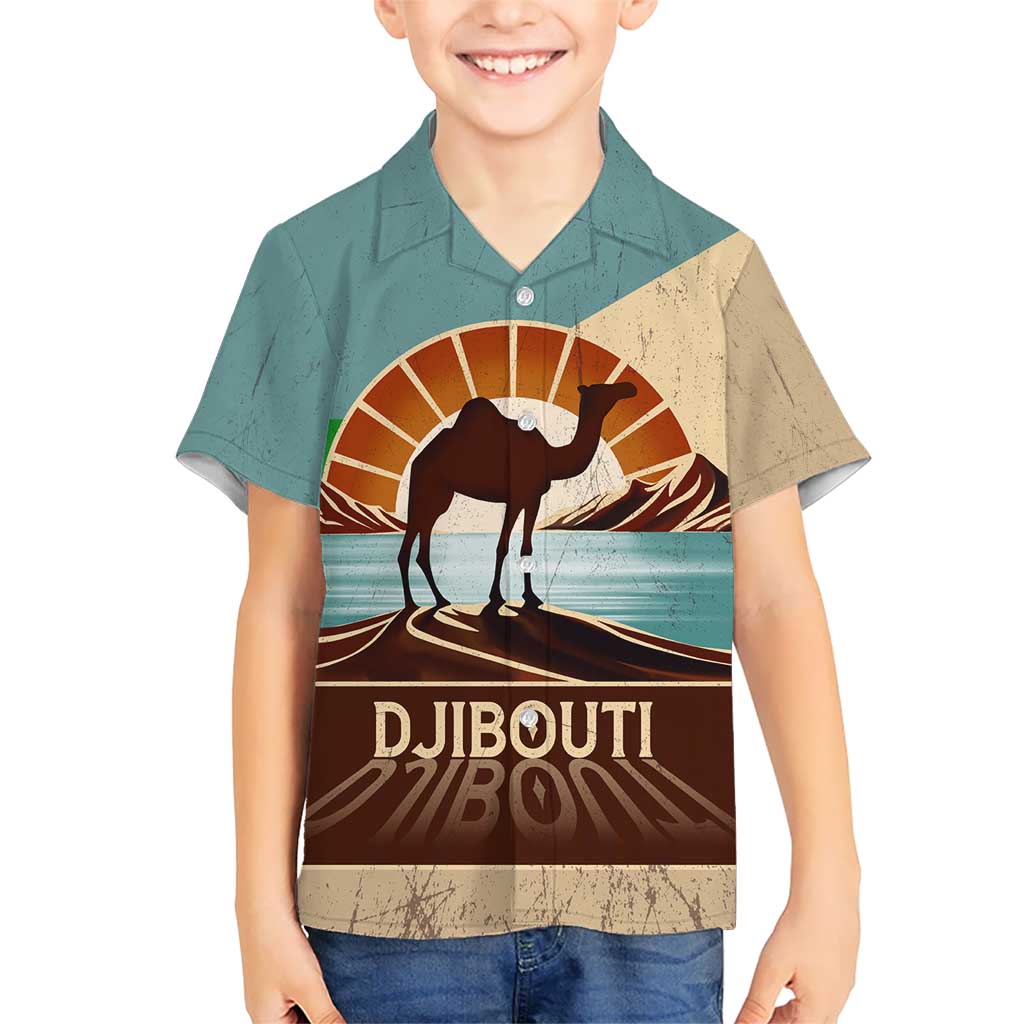 Echoes of Djibouti Kid Hawaiian Shirt Where Desert Meets Sea and Heritage Stands Tall