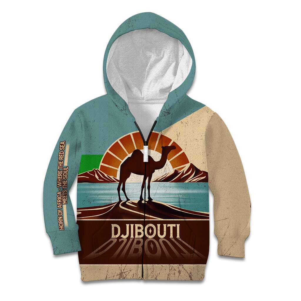 Echoes of Djibouti Kid Hoodie Where Desert Meets Sea and Heritage Stands Tall