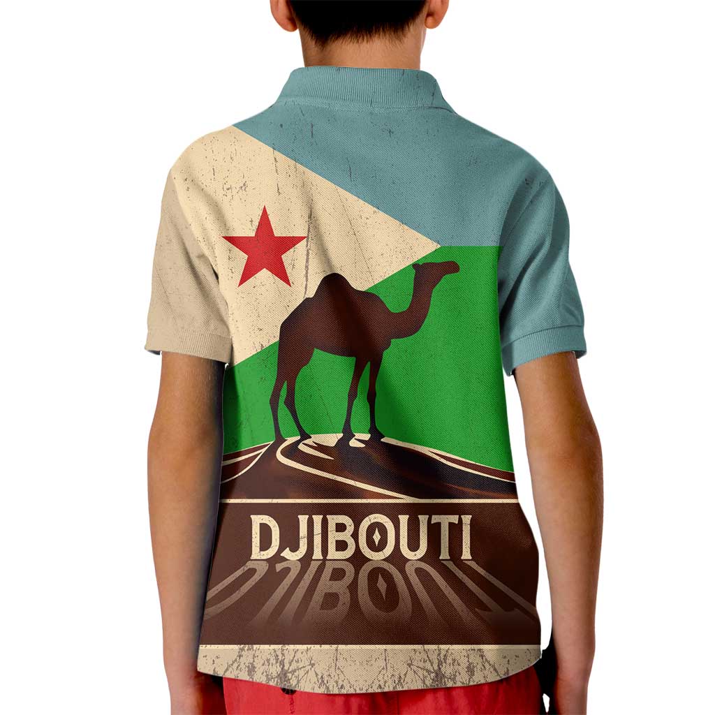Echoes of Djibouti Kid Polo Shirt Where Desert Meets Sea and Heritage Stands Tall