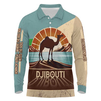 Echoes of Djibouti Long Sleeve Polo Shirt Where Desert Meets Sea and Heritage Stands Tall