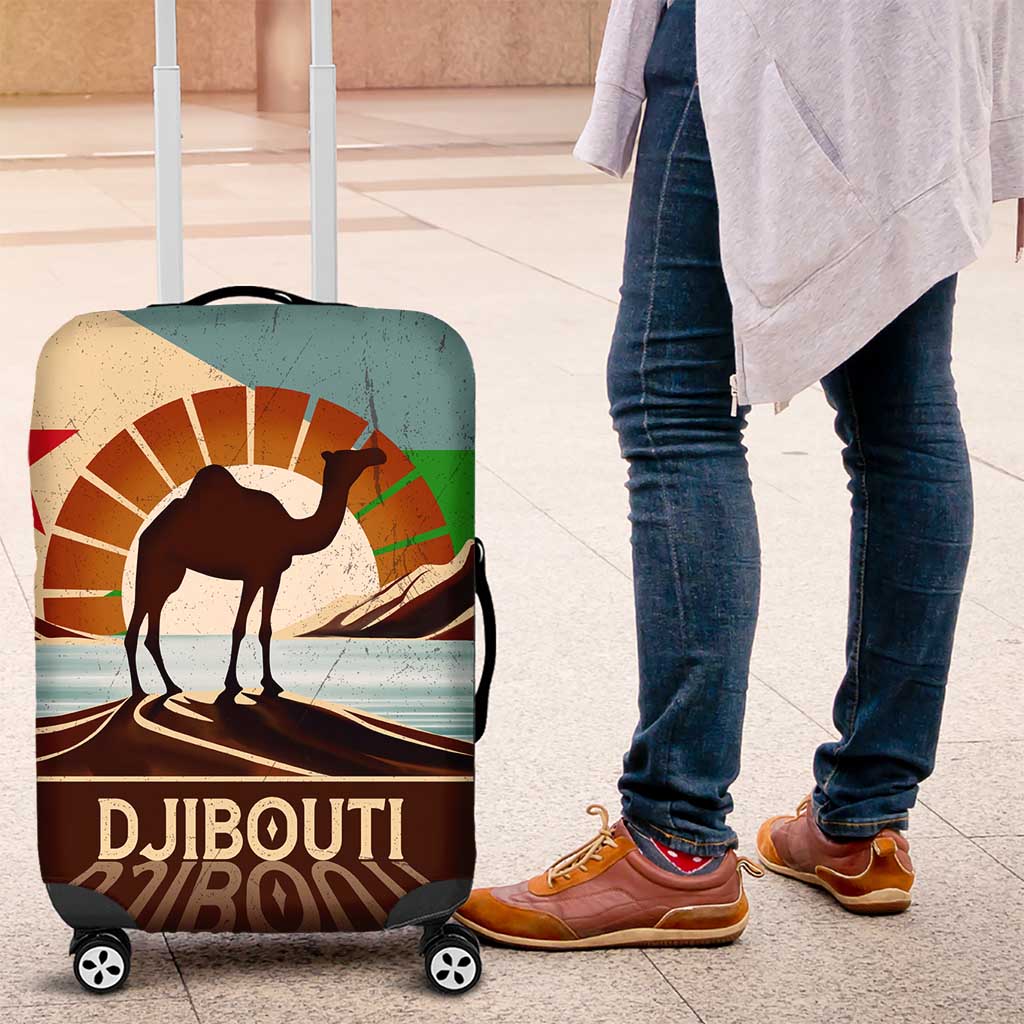 Echoes of Djibouti Luggage Cover Where Desert Meets Sea and Heritage Stands Tall