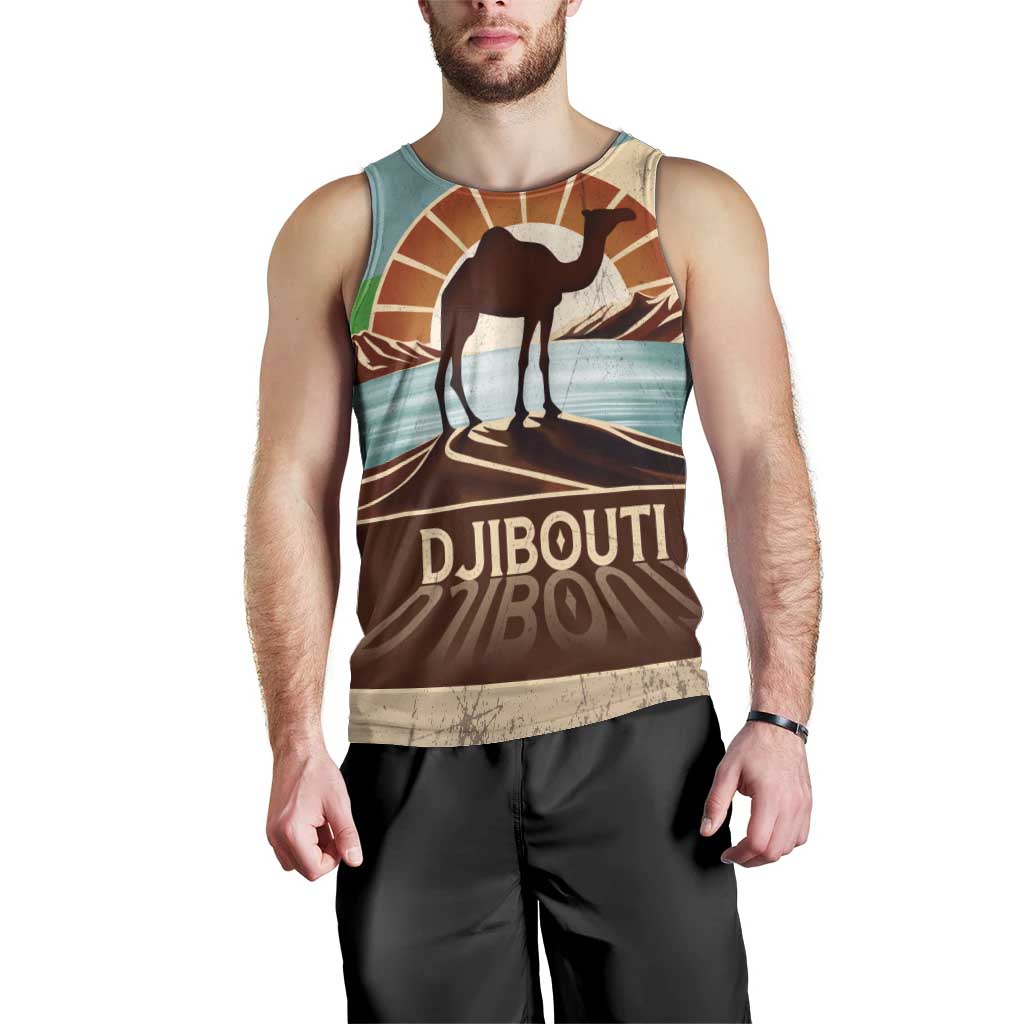 Echoes of Djibouti Men Tank Top Where Desert Meets Sea and Heritage Stands Tall