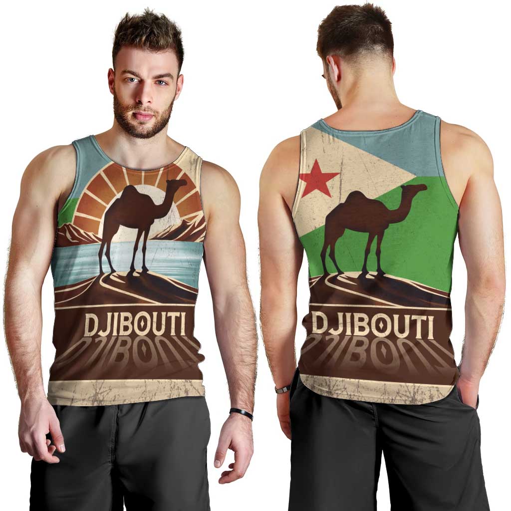 Echoes of Djibouti Men Tank Top Where Desert Meets Sea and Heritage Stands Tall