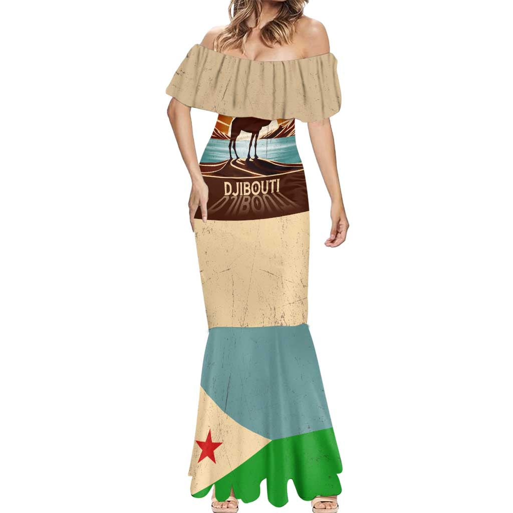 Echoes of Djibouti Mermaid Dress Where Desert Meets Sea and Heritage Stands Tall