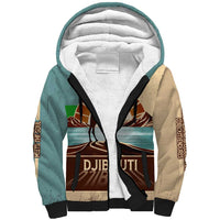 Echoes of Djibouti Sherpa Hoodie Where Desert Meets Sea and Heritage Stands Tall