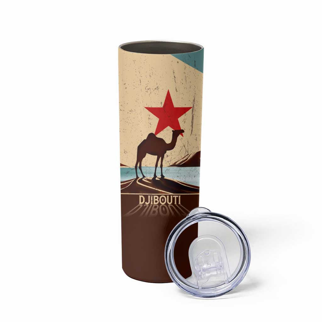 Echoes of Djibouti Skinny Tumbler Where Desert Meets Sea and Heritage Stands Tall