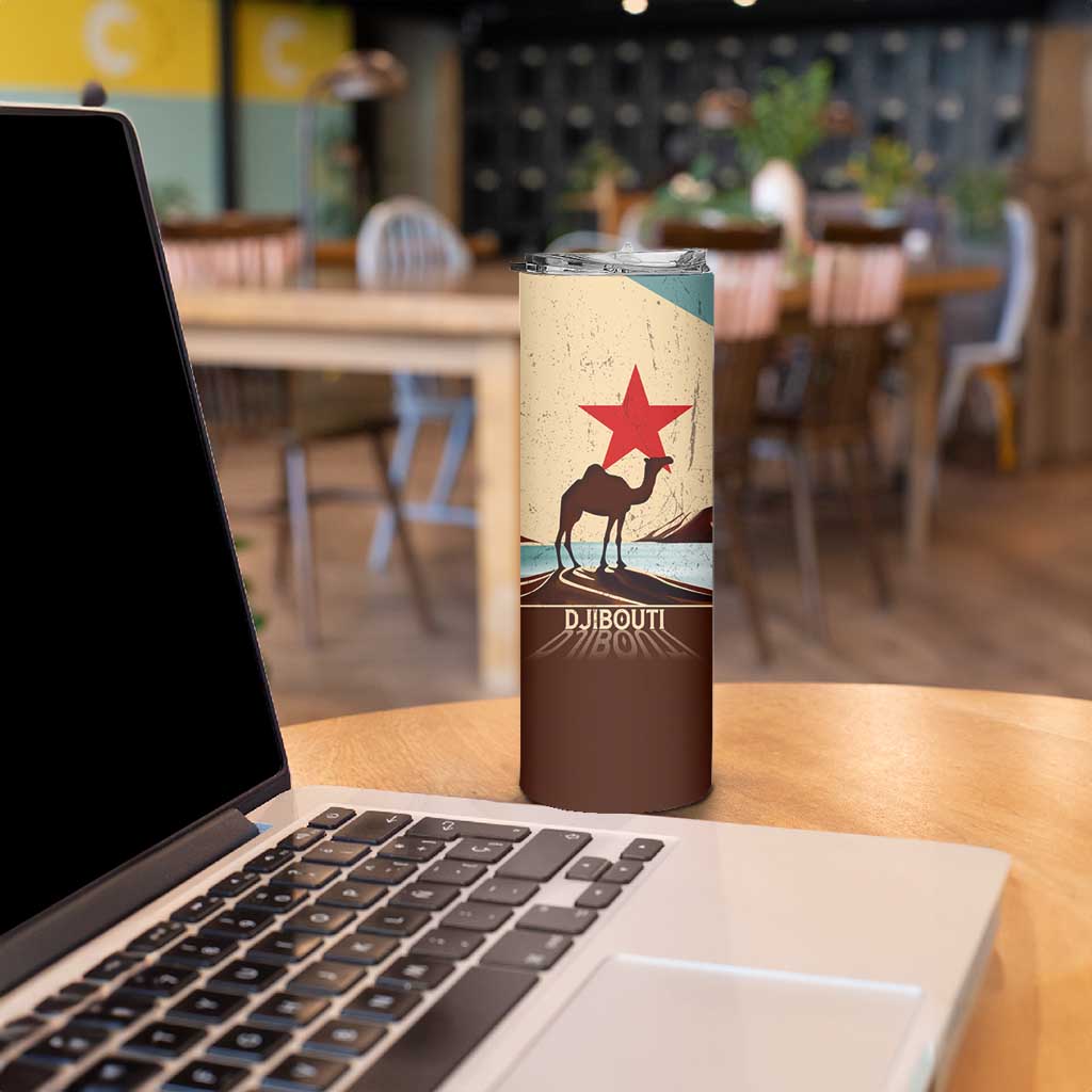 Echoes of Djibouti Skinny Tumbler Where Desert Meets Sea and Heritage Stands Tall