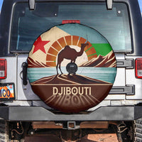 Echoes of Djibouti Spare Tire Cover Where Desert Meets Sea and Heritage Stands Tall