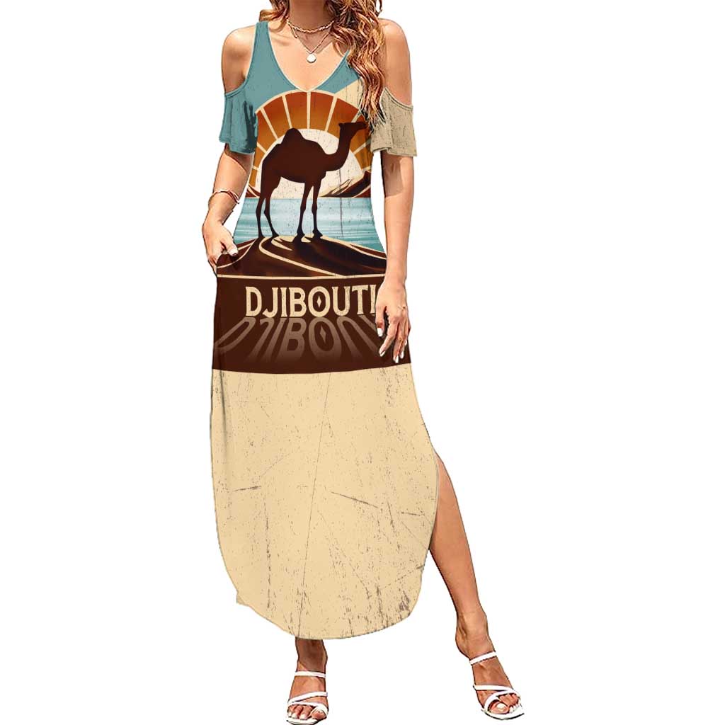 Echoes of Djibouti Summer Maxi Dress Where Desert Meets Sea and Heritage Stands Tall