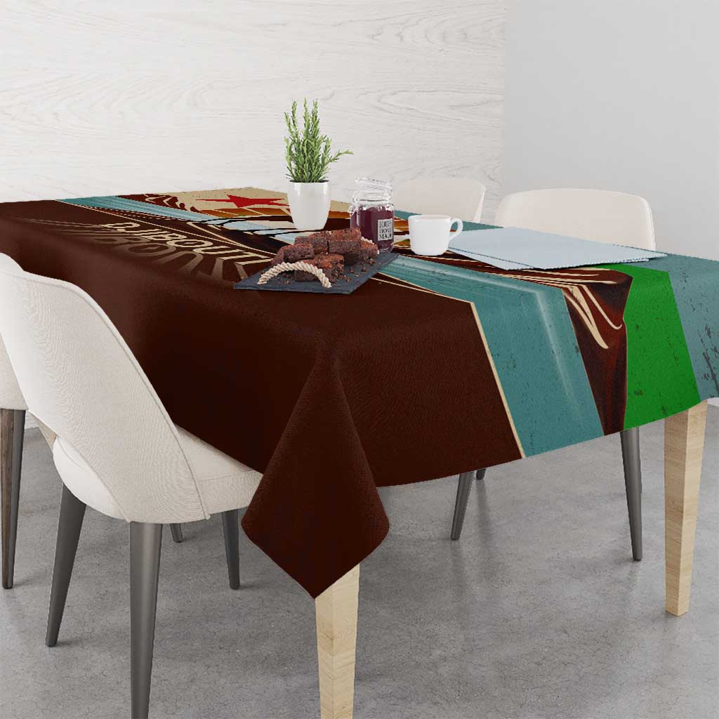 Echoes of Djibouti Tablecloth Where Desert Meets Sea and Heritage Stands Tall