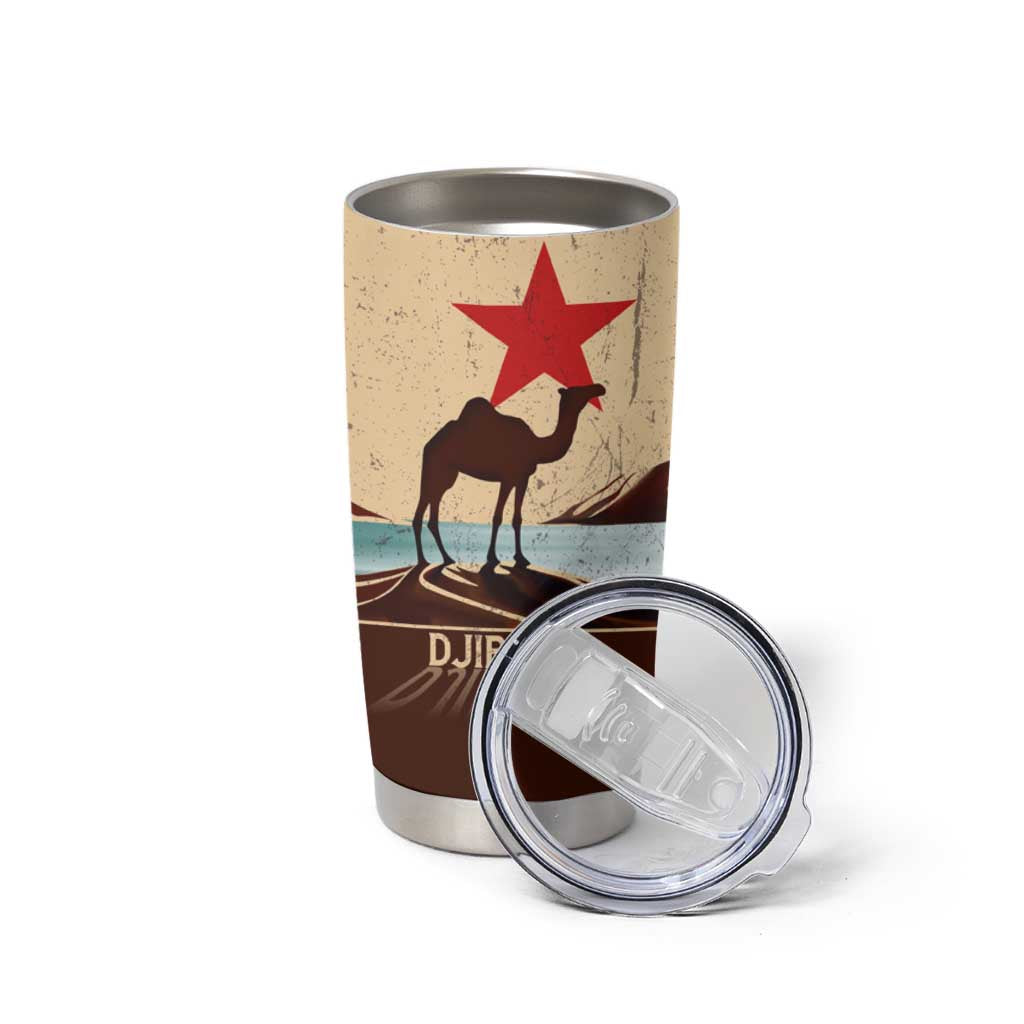 Echoes of Djibouti Tumbler Cup Where Desert Meets Sea and Heritage Stands Tall