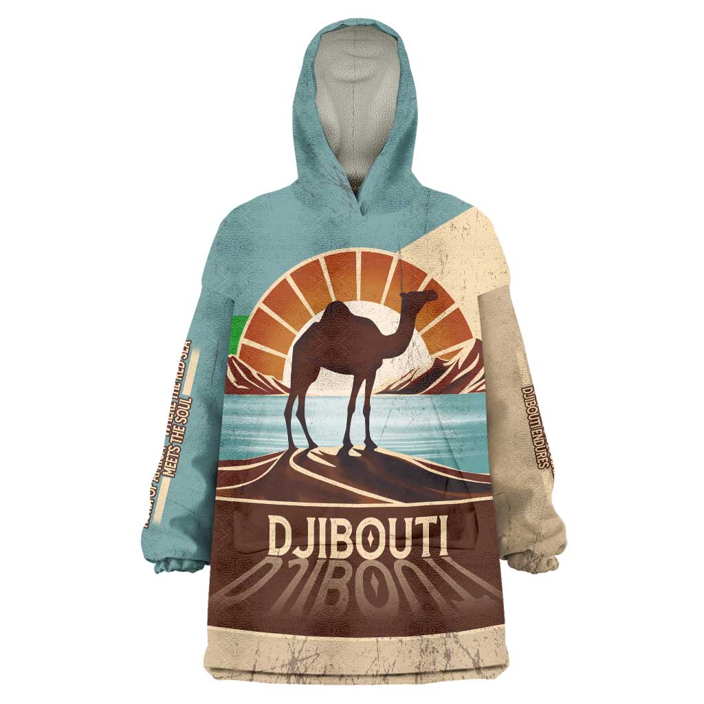 Echoes of Djibouti Wearable Blanket Hoodie Where Desert Meets Sea and Heritage Stands Tall