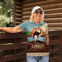 Echoes of Djibouti Women Polo Shirt Where Desert Meets Sea and Heritage Stands Tall