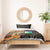 Djibouti Desert Landscape Tadjoura Bedding Set with Camel Riders and Tribal Pattern Design