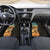 Djibouti Desert Landscape Tadjoura Car Mats with Camel Riders and Tribal Pattern Design