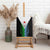 Djibouti Fusion Canvas Wall Art Tribal Geometry Meets National Colors and Red Star Boldness