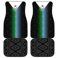 Djibouti Fusion Car Mats Tribal Geometry Meets National Colors and Red Star Boldness