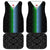 Djibouti Fusion Car Mats Tribal Geometry Meets National Colors and Red Star Boldness