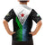 Djibouti Fusion Family Matching Mermaid Dress and Hawaiian Shirt Tribal Geometry Meets National Colors and Red Star Boldness